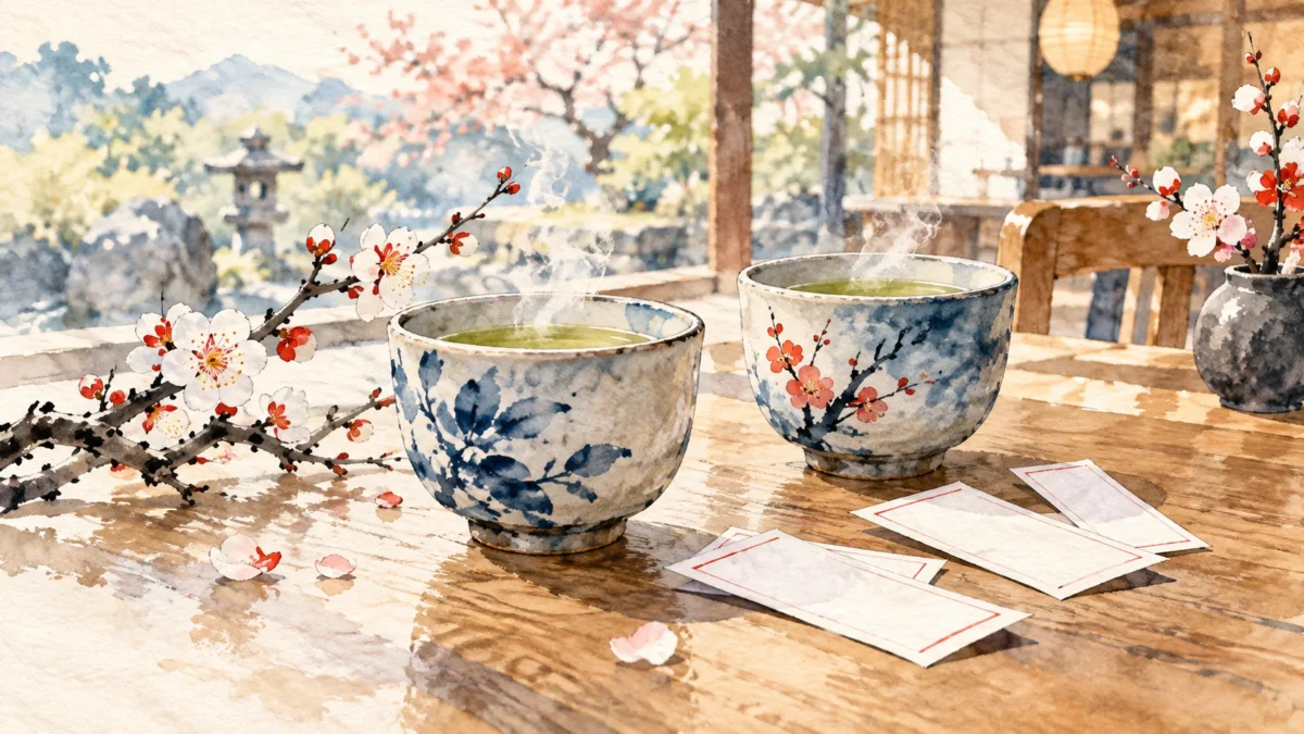 茶を飲みながら占いを楽しむ時間のイメージ